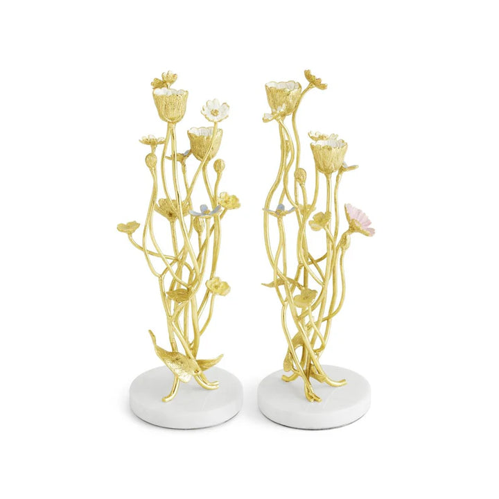 Wildflowers Candleholder S/2