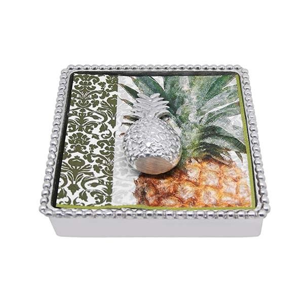 Pineapple Beaded Napkin Box