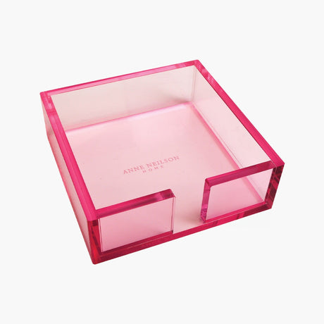 Pink Acrylic Cocktail Napkin Tray