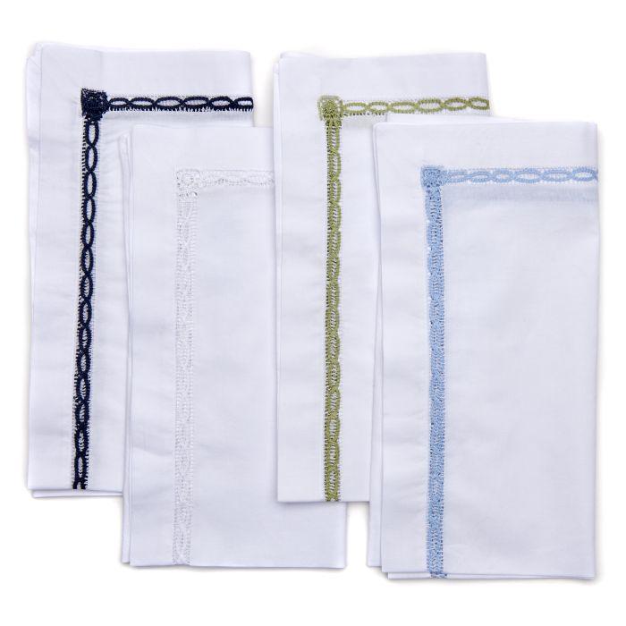 Lace Insert Napkin Set/4