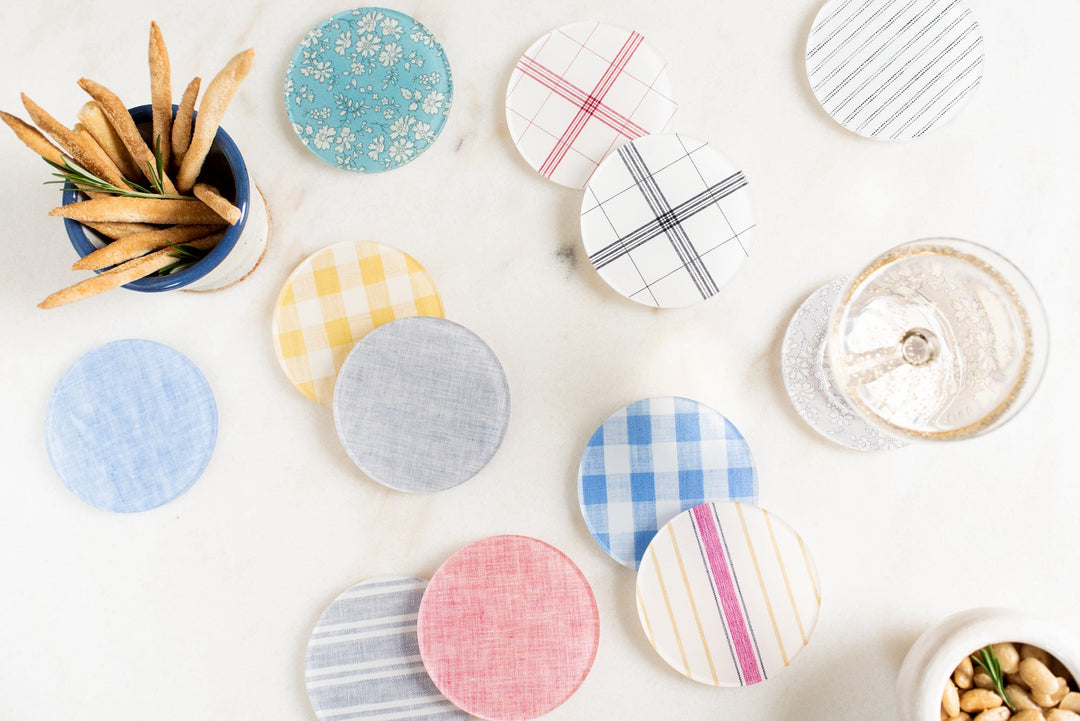 Rose Hand-Loomed Coaster - S/4