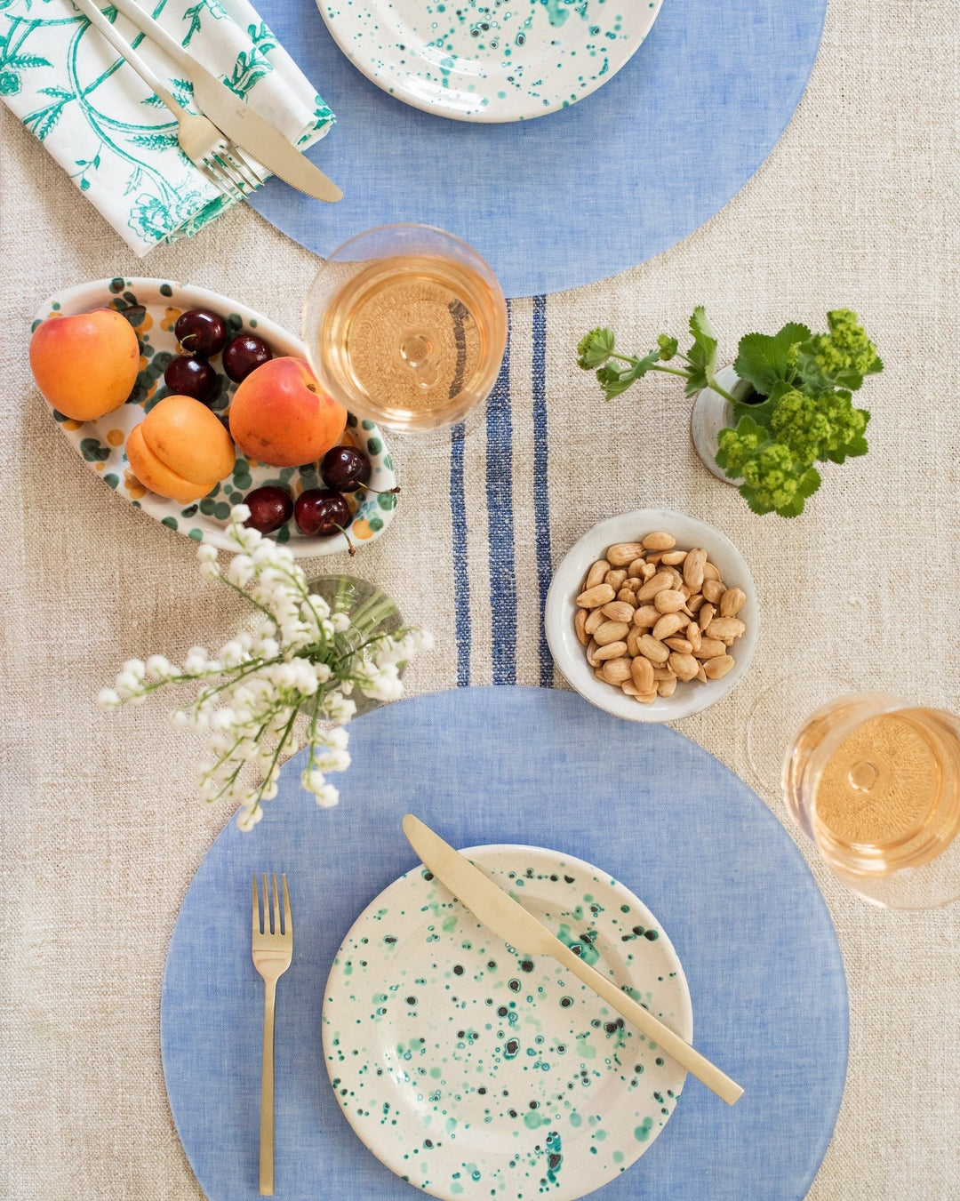 Campbell Blue Chambray Placemat - S/2