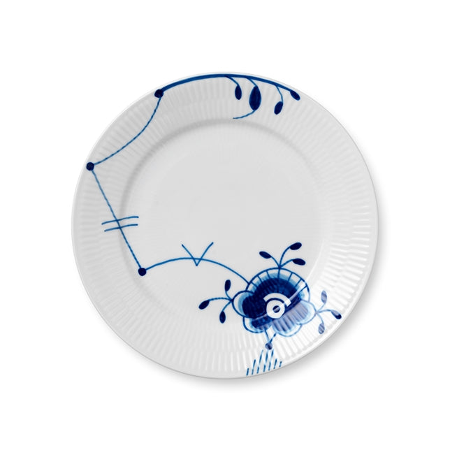 Blue Fluted Mega Plate-Decoration No.6-22cm