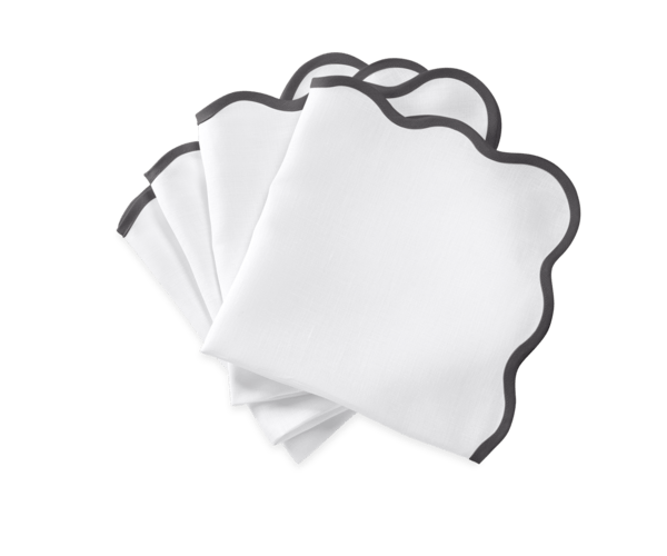 Scallop Edge 22 x 22 Napkins (set of 4)