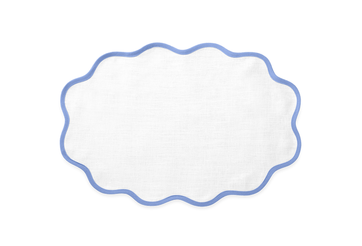 Scallop Edge Oval PlaceMat 13 x 19 - set of 4