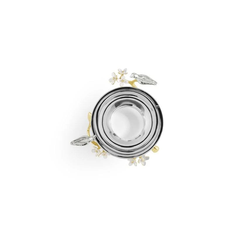 Lovebirds Nut Bowl Silver/Gold