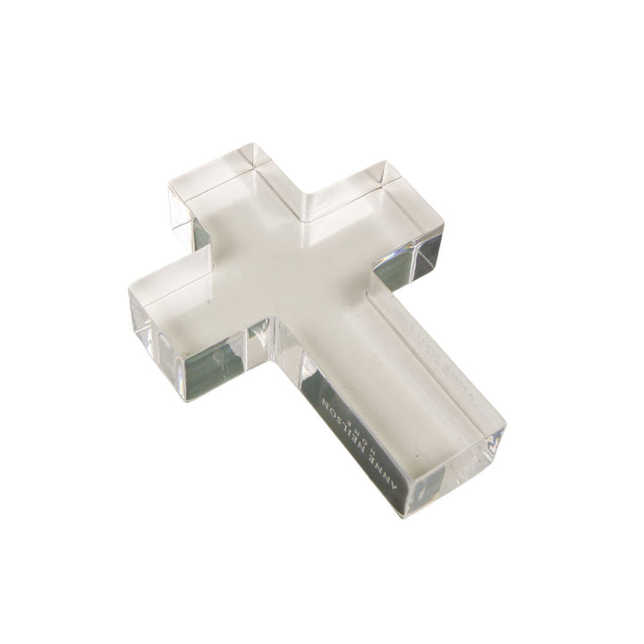 Clear Cross Acrylic Weight
