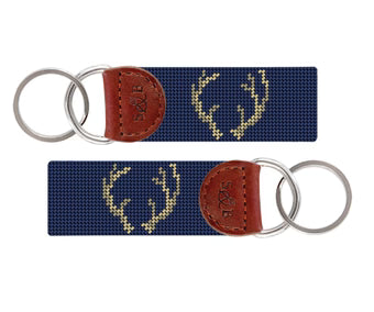 Steadfast Needlepoint Key Fob