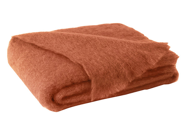 Brushed Mohair Throw