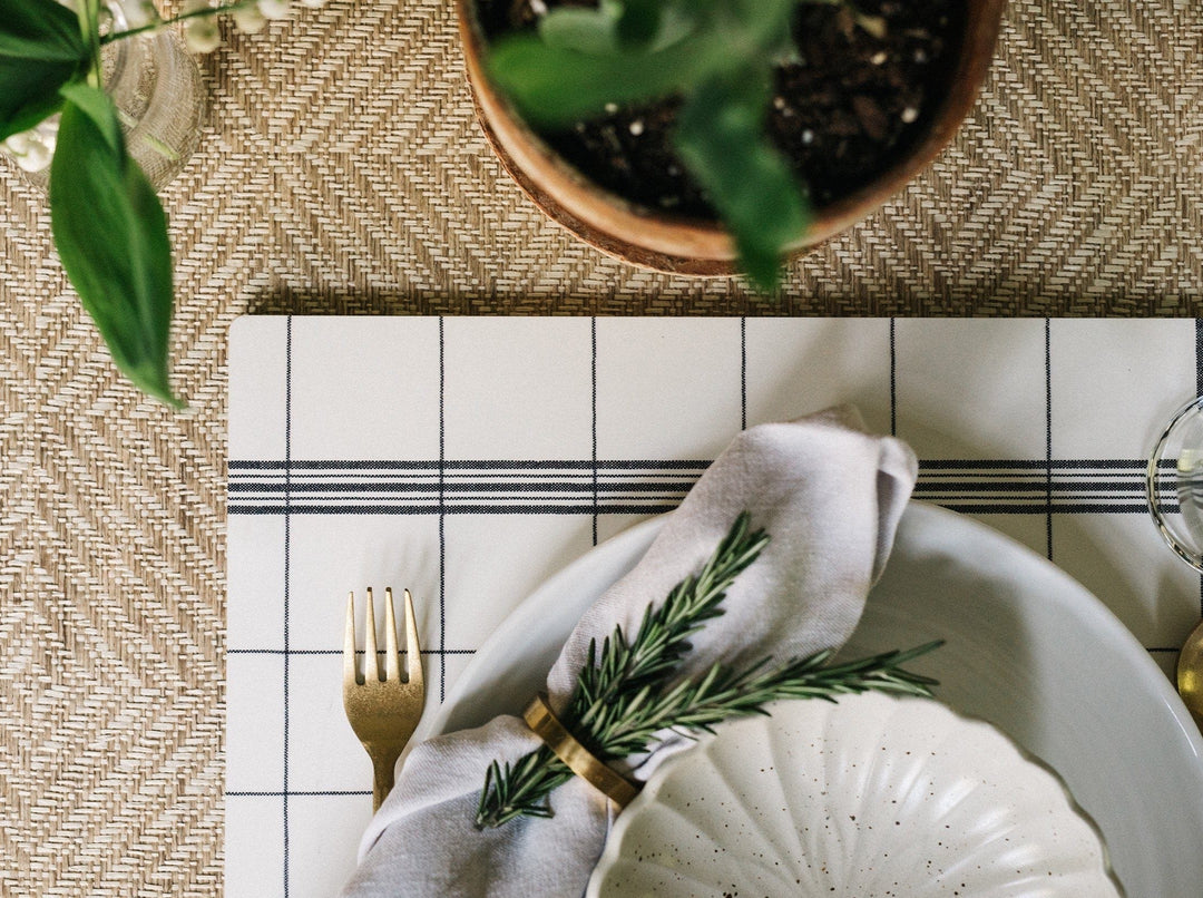 Miller French Check Placemat -S/2