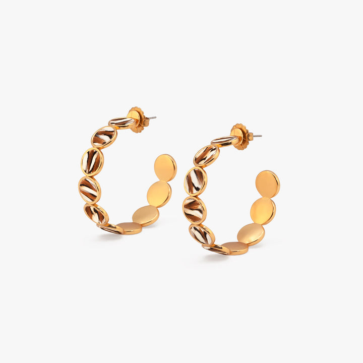 Tiger Hoop Earring