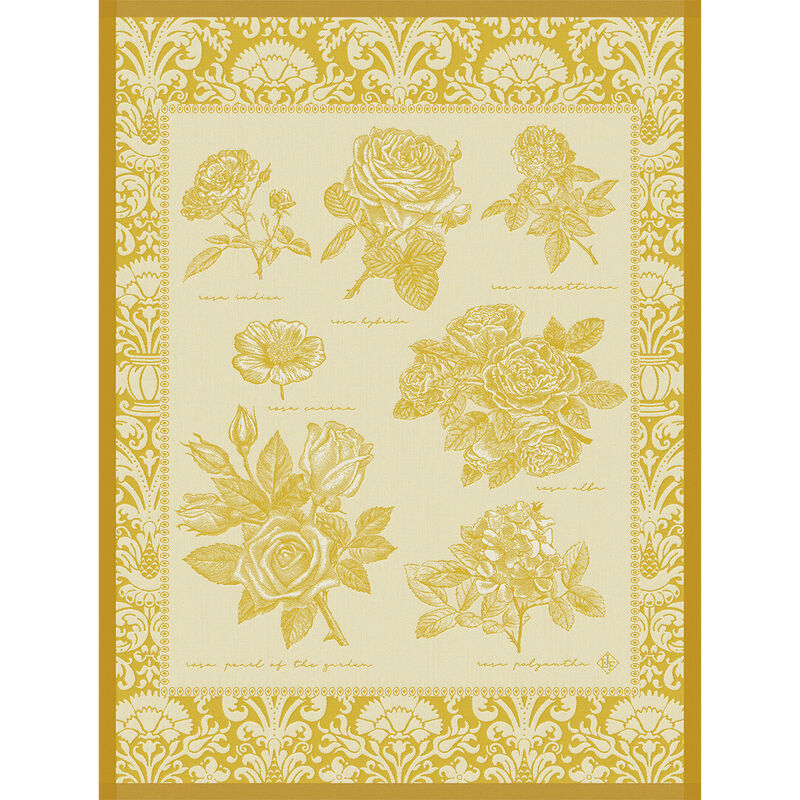 Jardin Des Roses Tea Towel