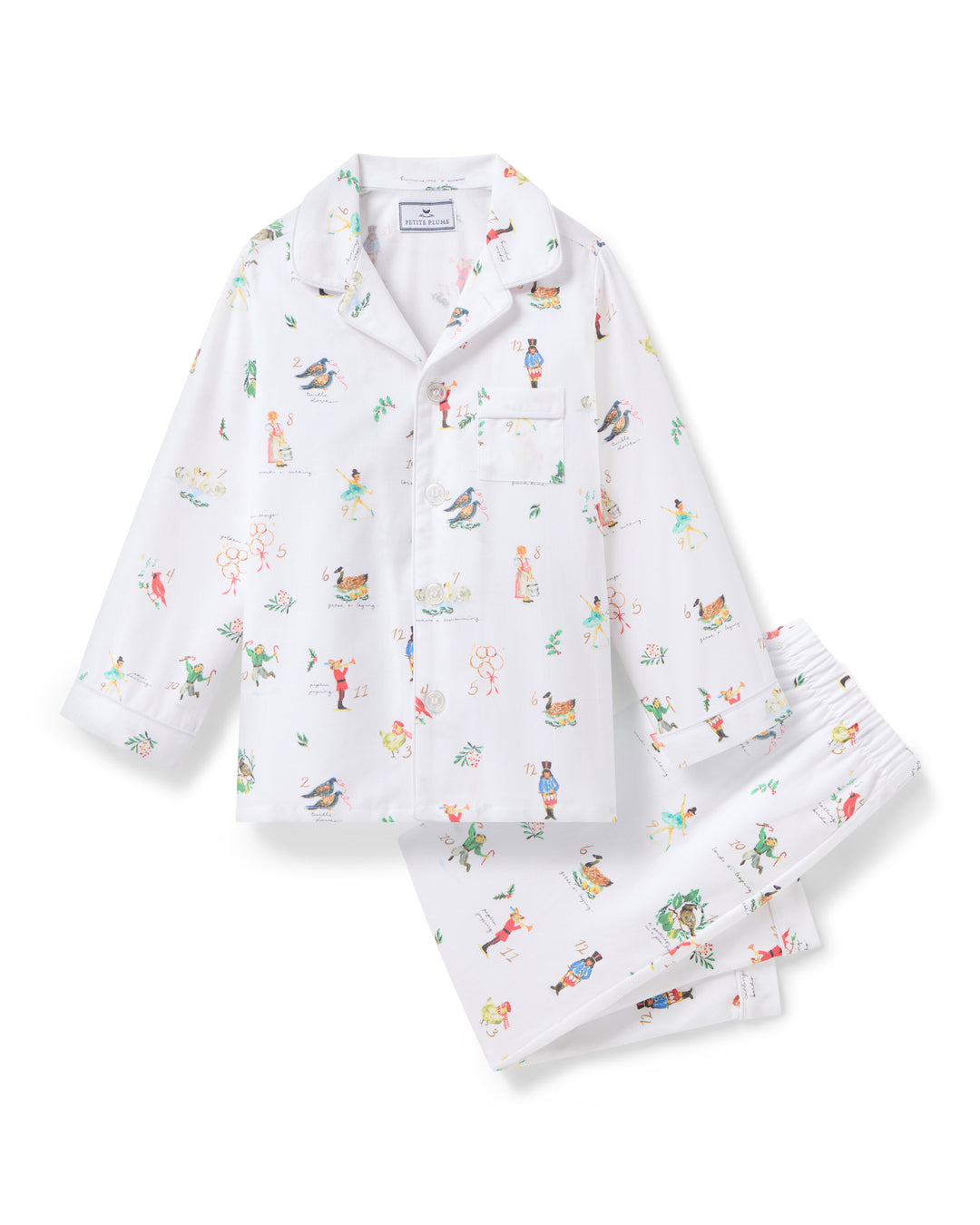 Children's Twill Pajamas In 12 Days Of Christmas