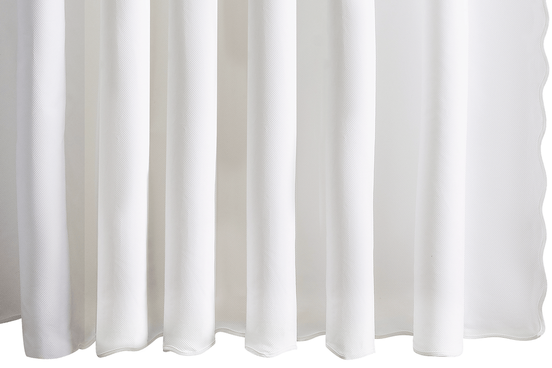 Camilla Pique Scallop Shower Curtain