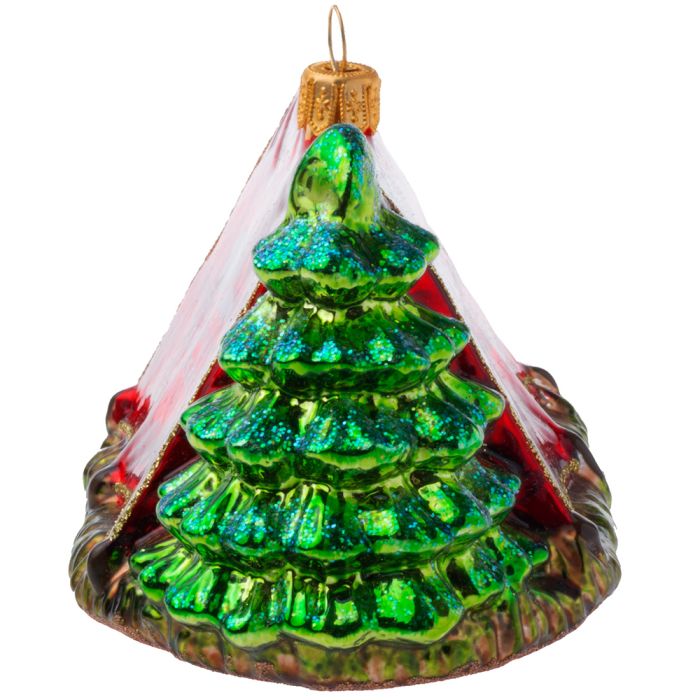 Holiday Camping Tent Christmas Ornament