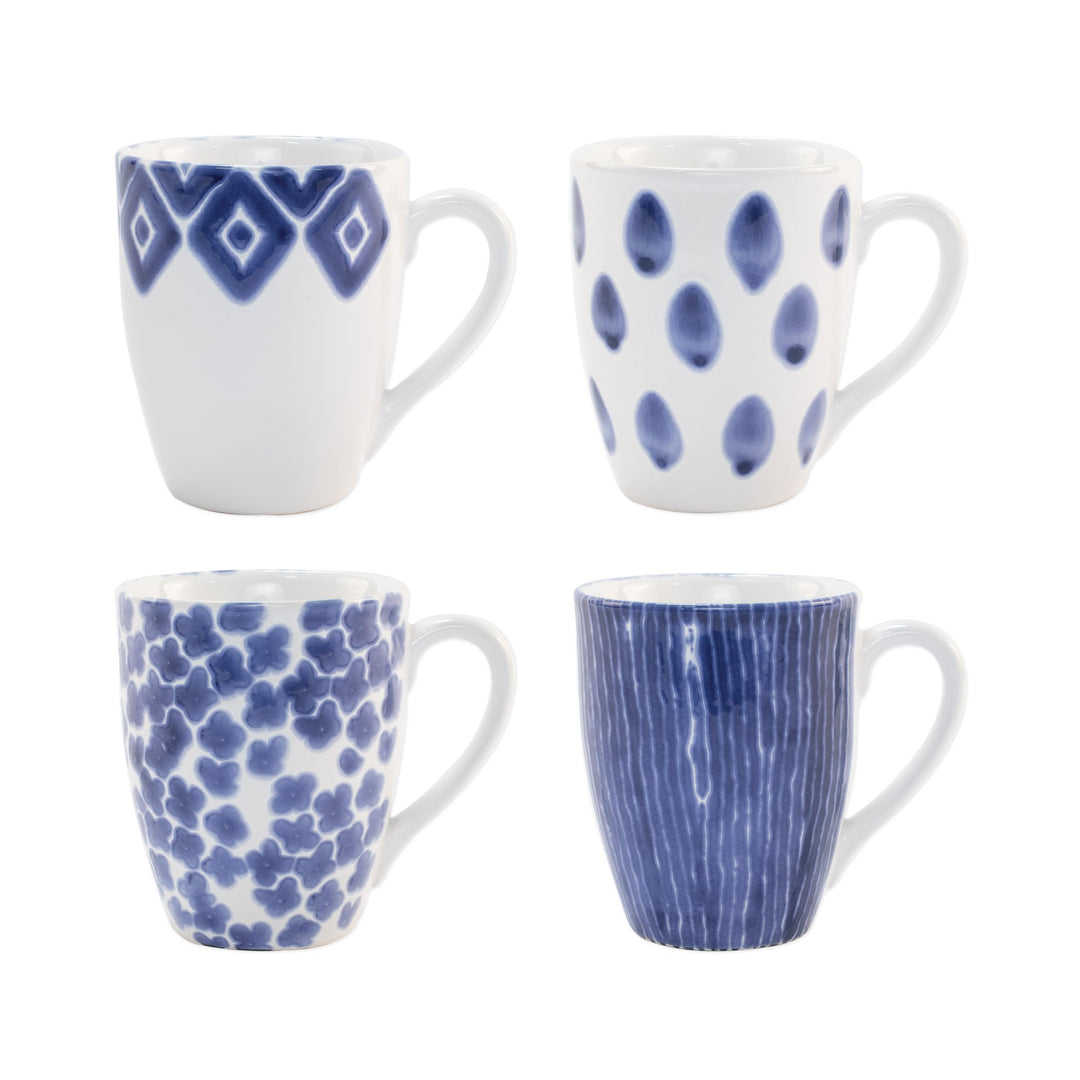 Santorini Assorted Mugs (Set of 4)
