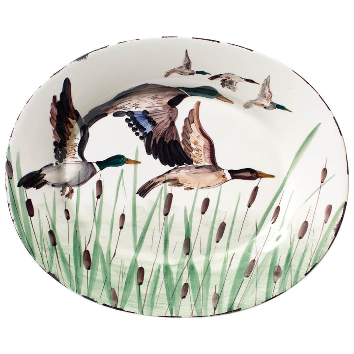 Wildlife Mallard Large Oval Platter